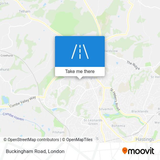 Buckingham Road map