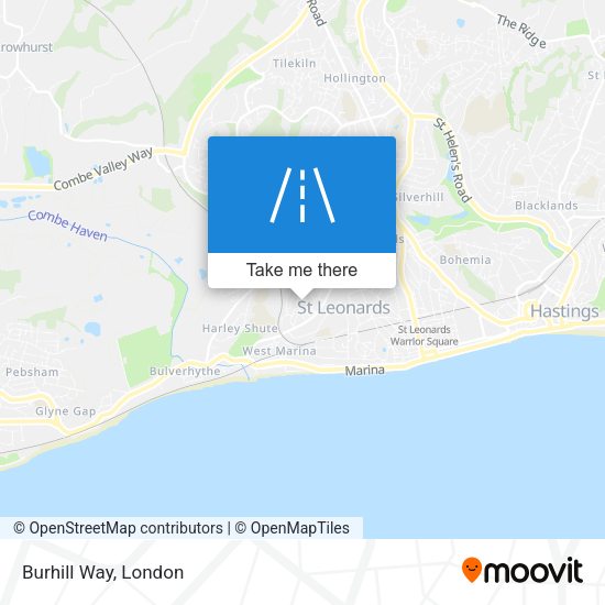 Burhill Way map
