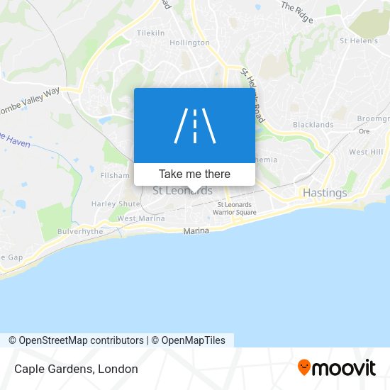 Caple Gardens map
