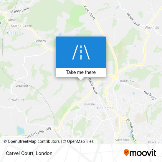 Carvel Court map