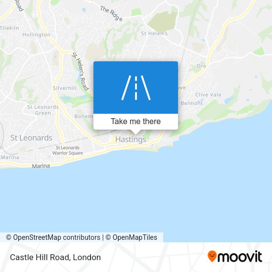 Castle Hill Road map