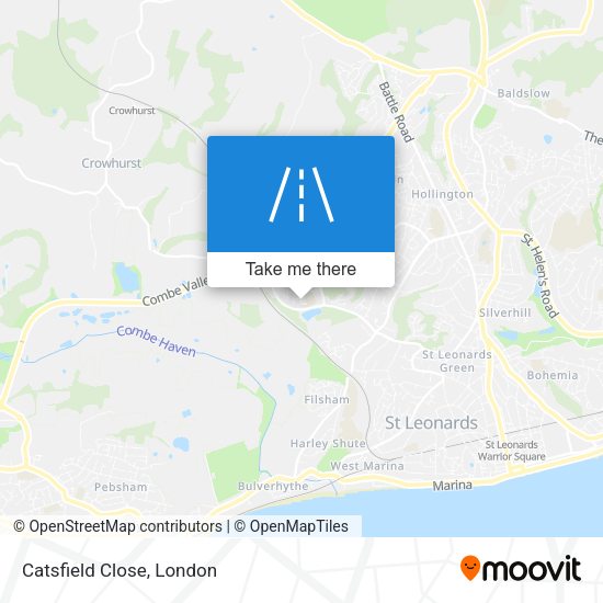 Catsfield Close map