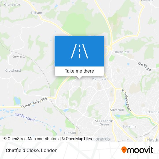 Chatfield Close map