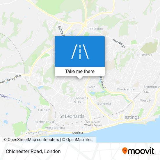 Chichester Road map