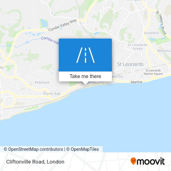 Cliftonville Road map