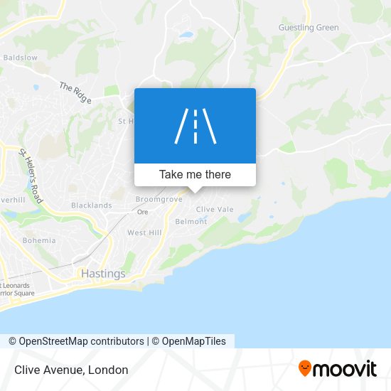 Clive Avenue map