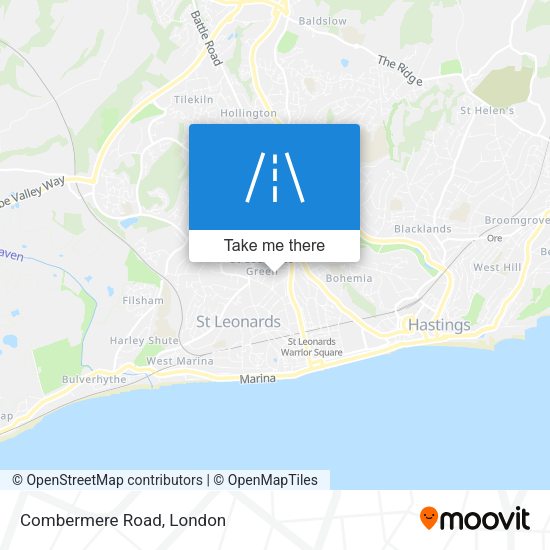 Combermere Road map