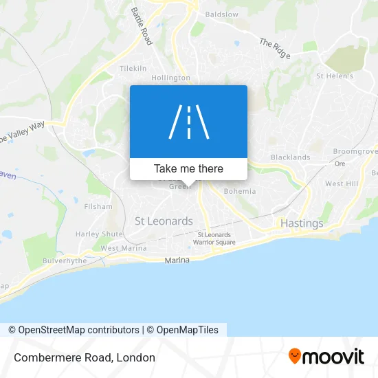Combermere Road map