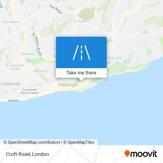 Croft Road map