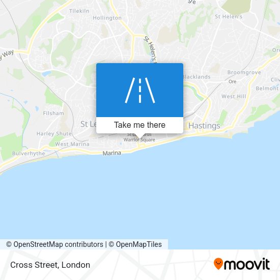 Cross Street map