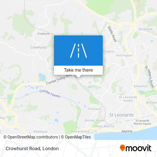 Crowhurst Road map