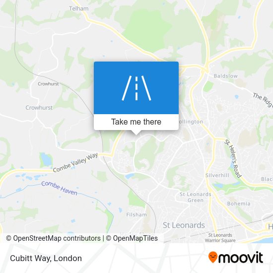 Cubitt Way map