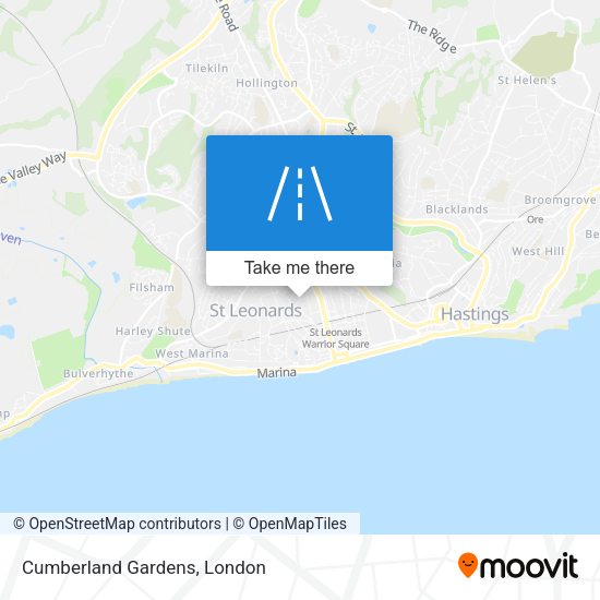 Cumberland Gardens map