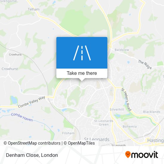 Denham Close map