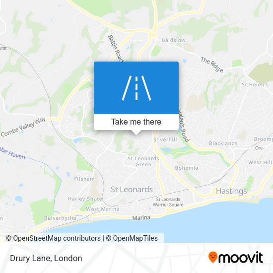 Drury Lane map