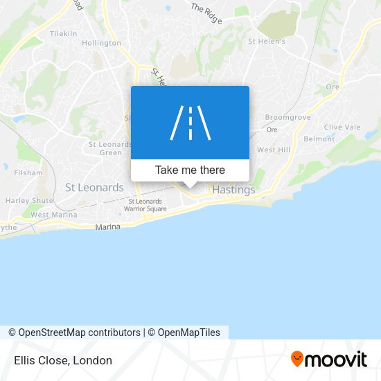 Ellis Close map