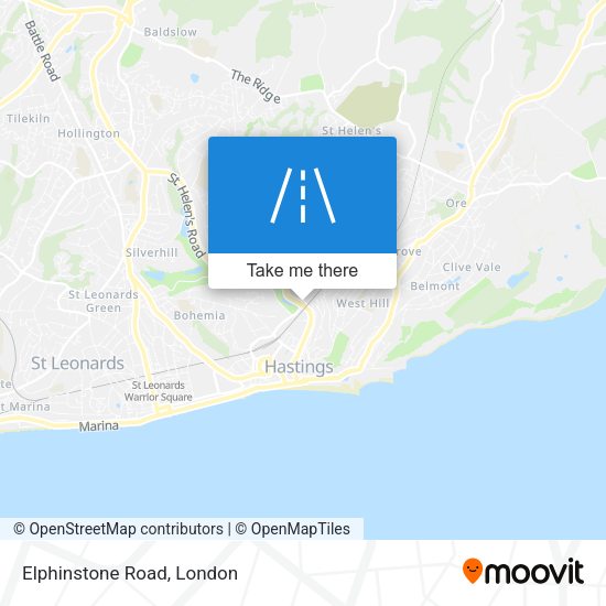 Elphinstone Road map