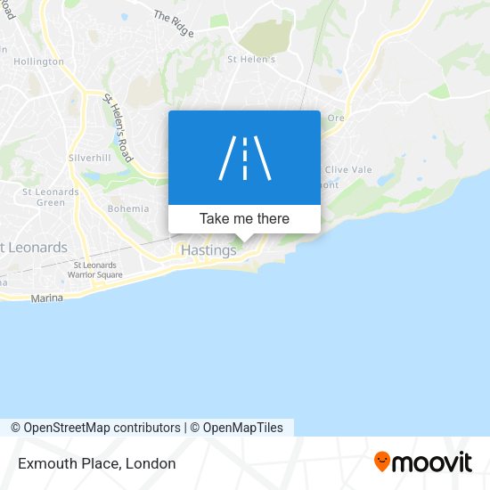 Exmouth Place map