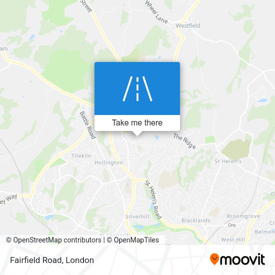 Fairfield Road map