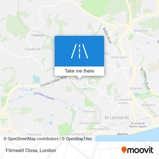 Flimwell Close map