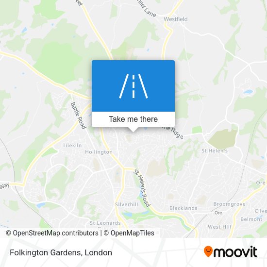 Folkington Gardens map
