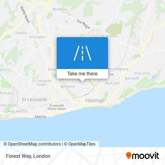 Forest Way map