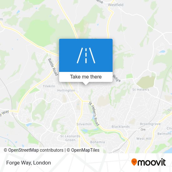 Forge Way map