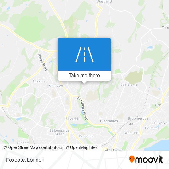Foxcote map