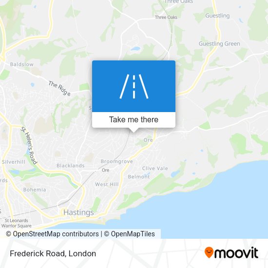 Frederick Road map