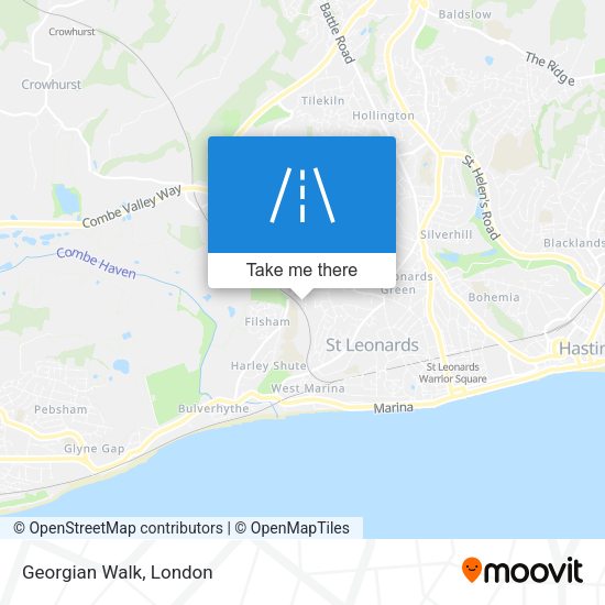 Georgian Walk map