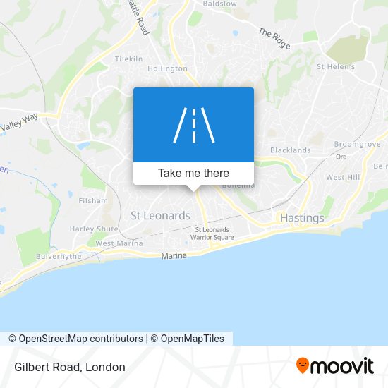 Gilbert Road map
