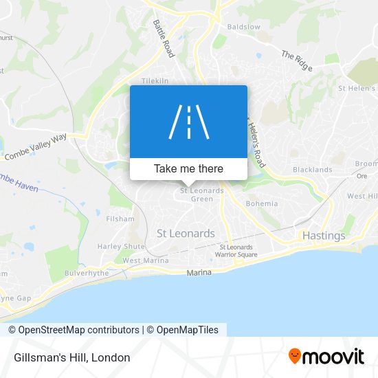 Gillsman's Hill map