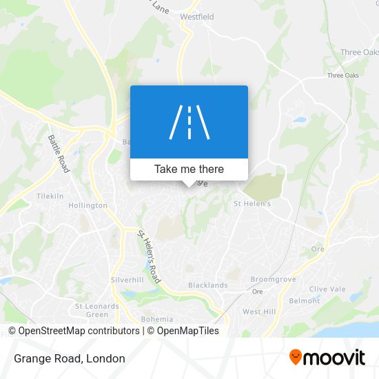 Grange Road map
