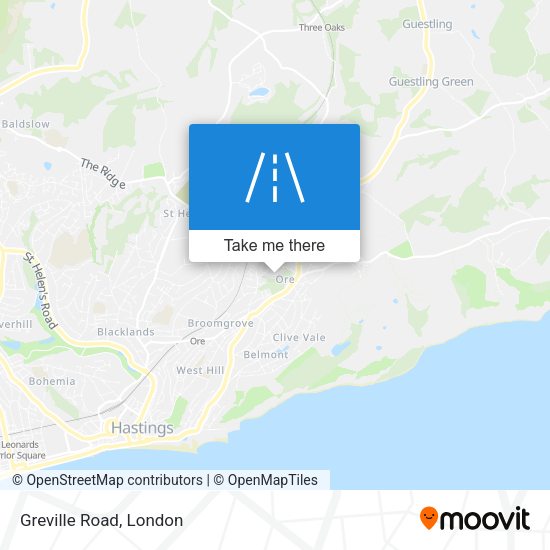 Greville Road map