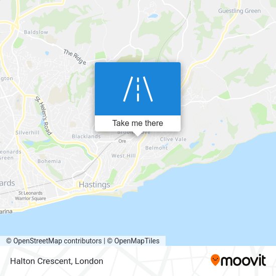 Halton Crescent map