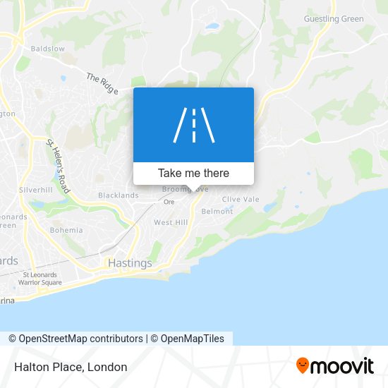 Halton Place map