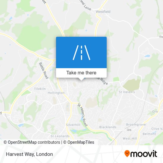 Harvest Way map