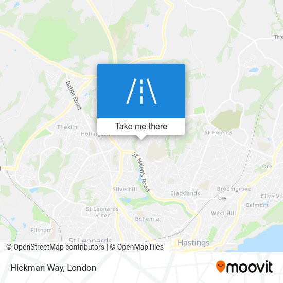 Hickman Way map