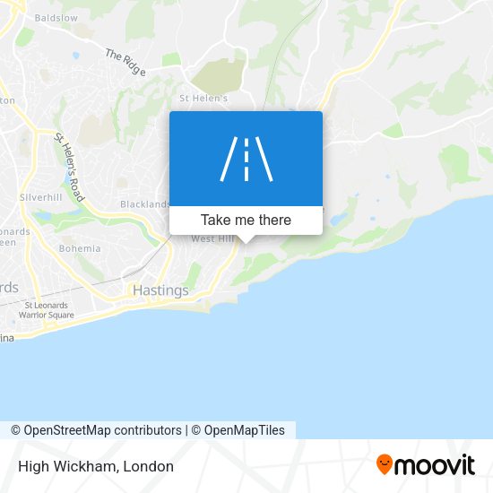 High Wickham map
