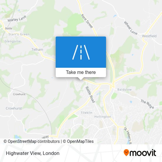 Highwater View map