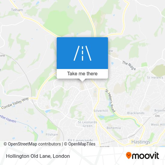 Hollington Old Lane map