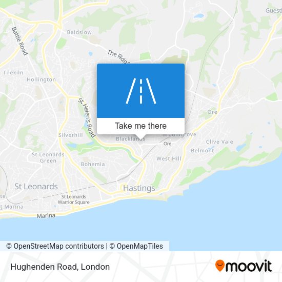 Hughenden Road map