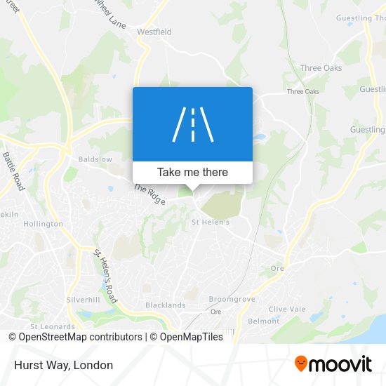 Hurst Way map