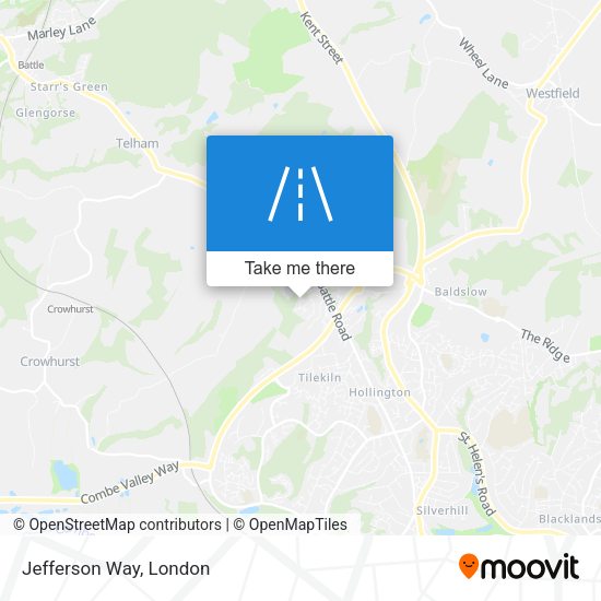 Jefferson Way map