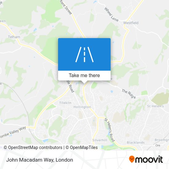 John Macadam Way map