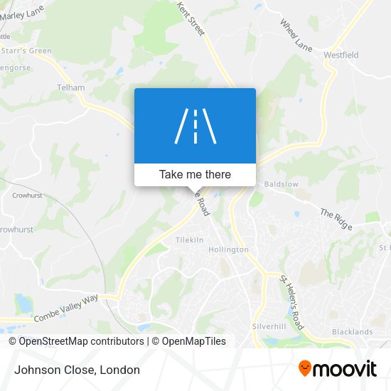 Johnson Close map