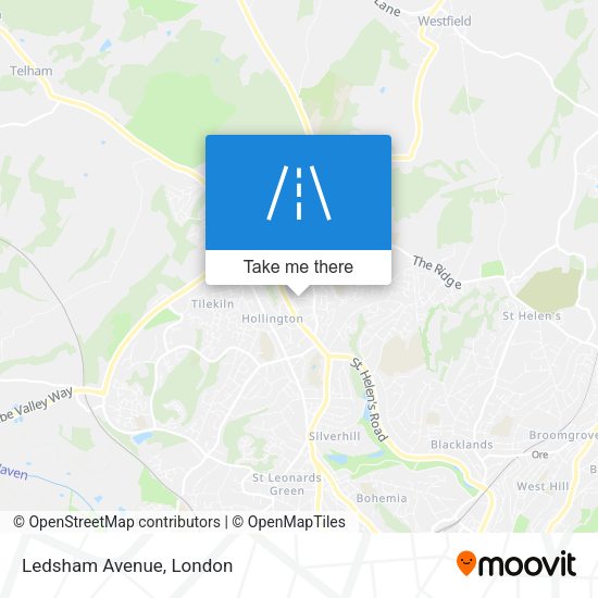 Ledsham Avenue map
