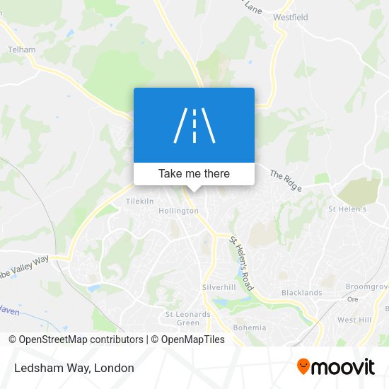 Ledsham Way map