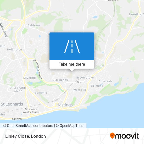 Linley Close map