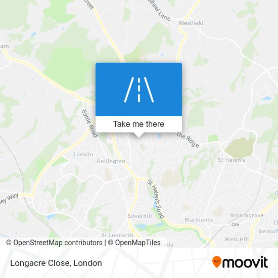 Longacre Close map